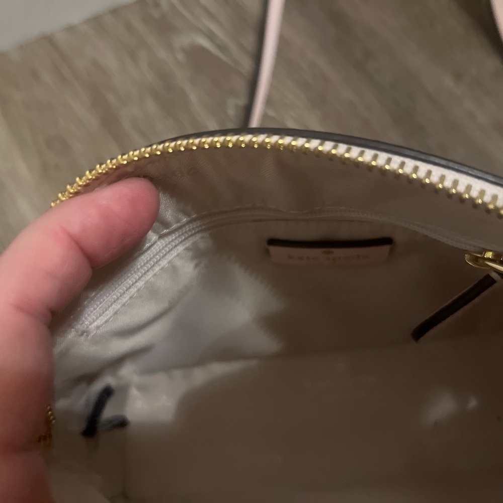 NWOT  Kate Spade Maise Medium Dome Satchel Pebbled Patterson Bag Yellow - Picture 13 of 13